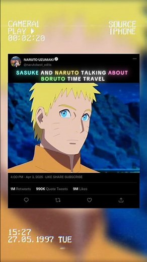 NARUTO AND SASUKE TALKING ABOUT BORUTO TIME TRAVEL