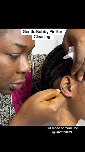 Gentle Bobby Pin Ear Cleaning ASMR