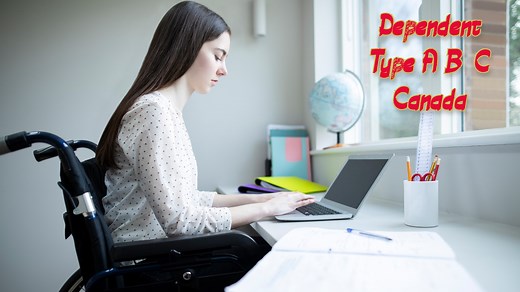 Dependent type A B C in immigration to Canada