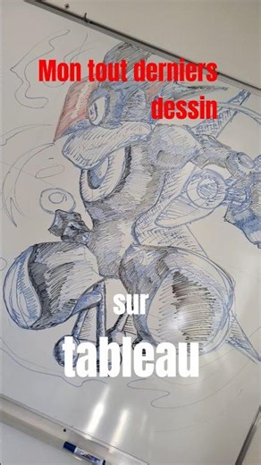 Mon DERNIER dessin sur ce tableau... (Amphinobi de Sacha) 🐸💙 #pokemon