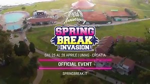36K views · 87 reactions |  10 ANNI DI Spring Break Invasion  dal 25 al 28 aprile a Umag / Croazia  5000 persone nel PARTY VILLAGE N.1 d'Europa  4 giorni di festa & musica NO STOP!  50% Uomo/Donna GARANTITO  Visita il sito ufficiale: www.springbreak.it | Spring Break Invasion | Facebook
