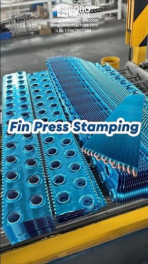Condenser Heat Exchanger Coil Fin Press Stamping Machine And Mould