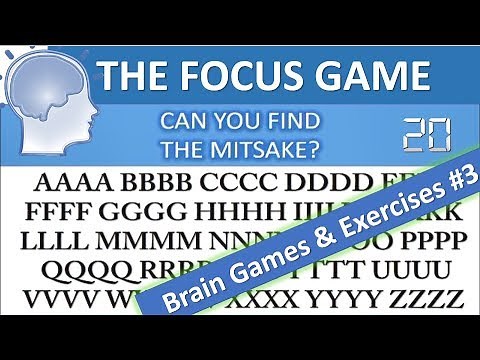 Brain Games & Exercises #3: The Focus Game | Brain Exercises to Make you Smarter & Improve Focus