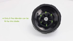 Watch 6 Fins Blade for Ninja 18 oz/ 24 oz/ 32 oz Cups Blender on Amazon Live