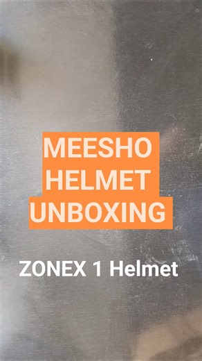 UNBOXING - ZONEX MEESHO HELMET ₹255 😱 #trending #shorts
