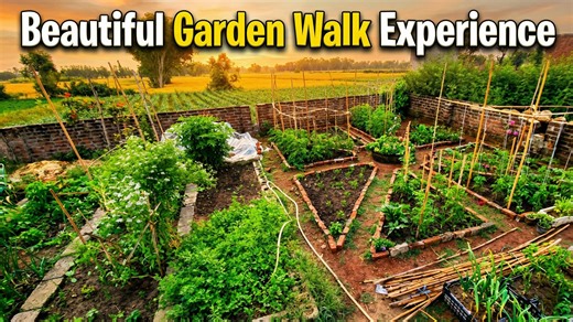 Vegetable garden walkthrough: Beauty and relaxation in one tour