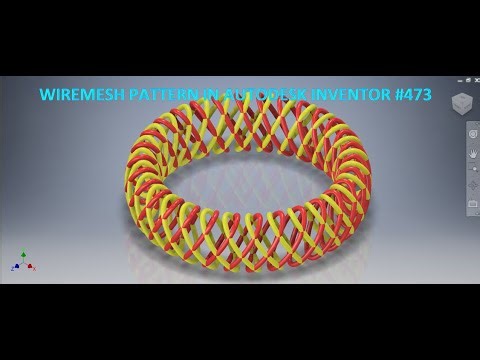 Wire Mesh Pattern in Inventor Surfacing Modeling || Inventor Surface Tutorial || Cad Tutorials 3d