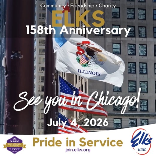 On February 16, 1868, the Benevolent and Protective Order of the Elks was founded. 158 years later, our mission remains the same. Serving veterans. Supporting youth. Strengthening communities. For more than a century and a half, Elks have stepped forward when it matters most. This anniversary is not just about our history. It is about the impact we continue to make every day. If you are proud to be an Elk, drop your Lodge number in the comments 👇 and share this post to celebrate 158 years of se