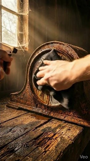 Removing Years of Rust From This Antique Barn Clock