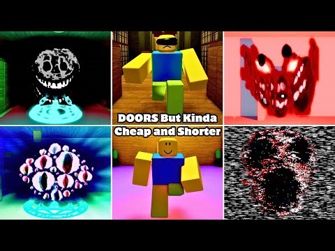 DOORS But Kinda Cheap and Shorter + ROOMS - Full Walkthrough | ROBLOX