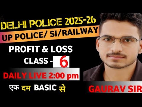 Profit & Loss with best short tricks part -6 by Gaurav Sir