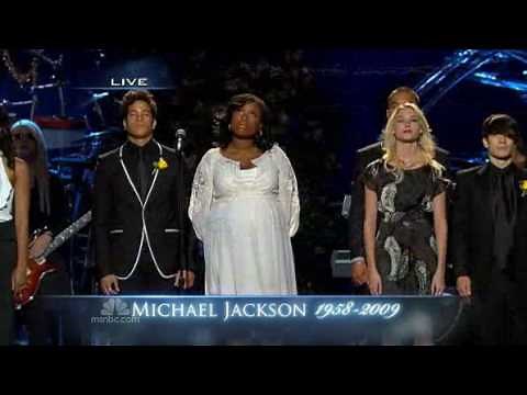MICHEAL JACKSON Funeral: Jennifer Hudson performs Will You Be There