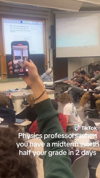 Physics Professors and Midterm Exam Stress