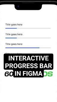 Create an interactive progress bar component: Figma tutorial #ui #figma #figmadesign #figmatutorial