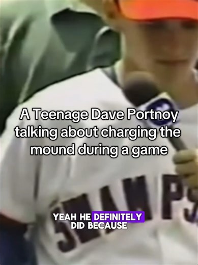 Exclusive Footage of a Teenage Dave Portnoy talking about charging the mound during a game #barstoolsports #daveportnoy #Barstool #baseball