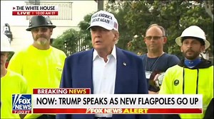 98 reactions · 12 shares | Comments from POTUS during flagpole installation | OAF Nation | Facebook