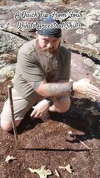 How to Find Direction With a Stick! #PrimitiveSkills #bushcraft #ShadowStick #survival #navigation