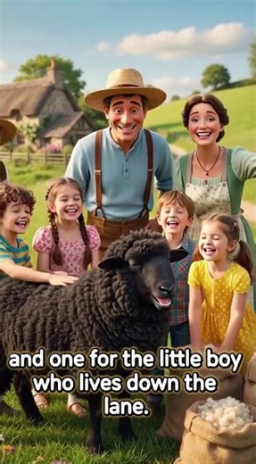 Baa Baa Black Sheep Song 🐑 Sing Along for Kids #shortsfeed
