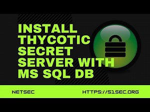 9. Install TSS with MS SQL Database - Thycotic Secret Server v10.9 Lab