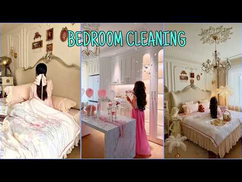 Aesthetic Bedroom Cleaning & Reset 🛏️✨ + Makeup Sponges Cleaning 🧽