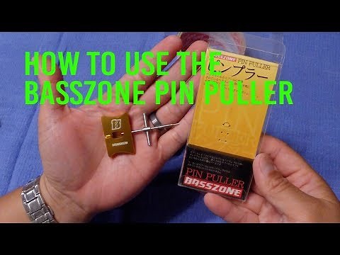 BASSZONE Baitcasting Reel Spool Bearing Pin Puller Remover Tool, How to use