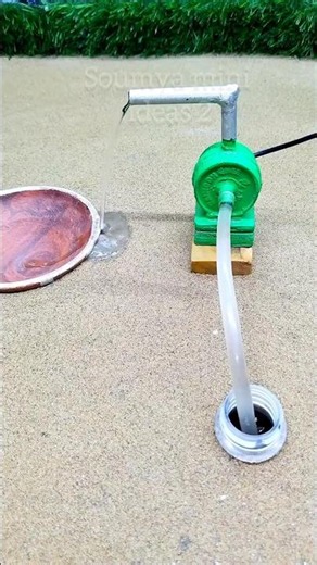 Diy how to make mini motor water pump science project video #shorts #cartoon # 232