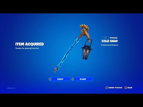 How To Get Cold Snap Pickaxe NOW FREE In Fortnite! (Free Cold Snap Pickaxe)