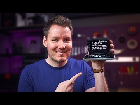 How to Read a Teleprompter without Looking Creepy