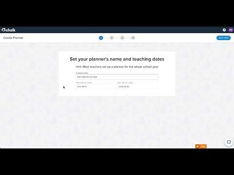 How to set up your planner in Chalk [Support]