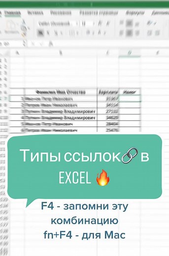 Типы ссылок в Excel: Относительные и абсолютные