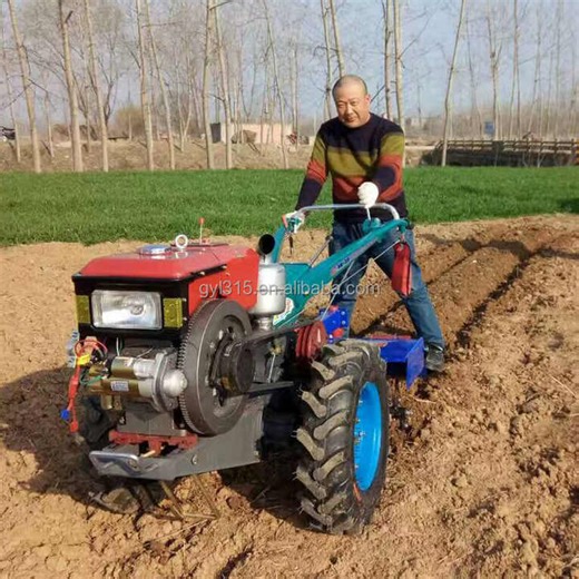 Chinese Farm 15Hp 18Hp 20Hp Diesel Hand Walking Tractors for Agriculture Used