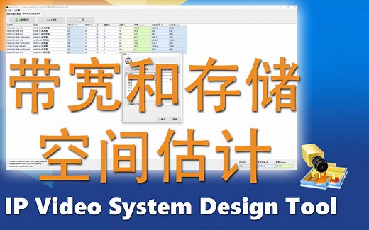 第5部分：带宽和存储空间估计。IP视频监控系统设计之利器 - IP Video System Design