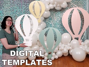 Hot Air Balloon Template and Tutorial | Digital Plans - Etsy