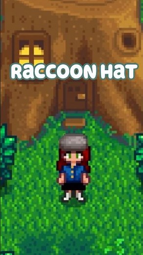 How to Unlock the 🤍RACCOONS🤍 in Stardew Valley and Get the Raccoon Hat! #shorts #stardewvalley