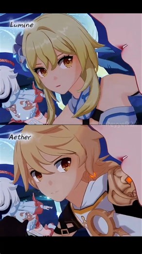 Lumine or Aether? #genshin #nodkrai