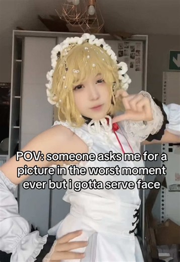 except i ALWAYS serve face❤️‍🩹 This rin cosplay is SO cute!!!!! #cosplay #cosplayer #rin #rincosplay #vocaloid