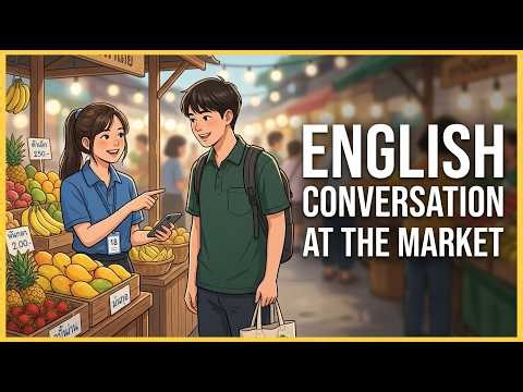 Buying Food in English – Real Market Conversations | Fruit, Vegetables, Meat, Street Food & More