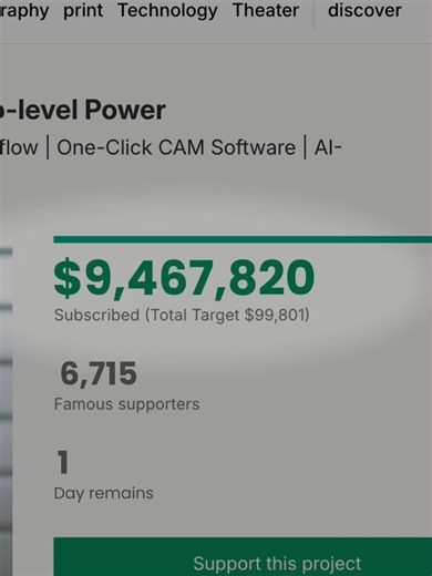 Makera’s Z1 brings industrial-grade CNC to your desktop with 0.02 mm precision, easy-to-use software, and features like auto tool paths and calibration, making CNC accessible to anyone. @makera.official #cnc #kickstarter