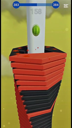 Stack Ball Level 383 Perfect Run🔥🎯