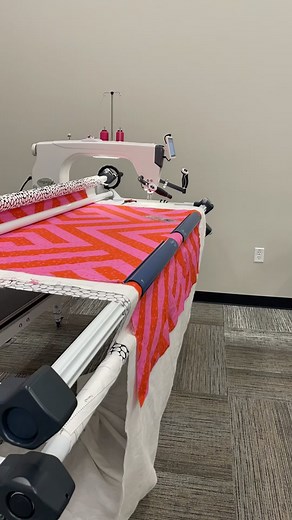 The secret to getting better at ruler work on a longarm? Practice, practice, practice! Every time you spend on the machine, your skills will improve. Keep pushing yourself, and soon you'll see amazing results. You've got this! #quilting #quilter #gracecompany #longarming