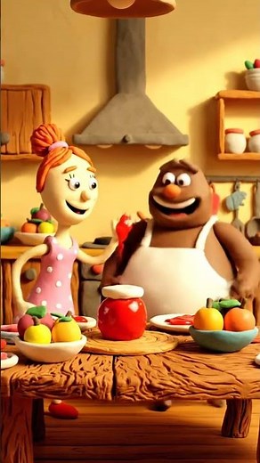 The STICKY Breakfast Mess! 😅 Funny Family Claymation Short