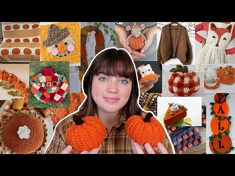 50 easy crochet project ideas for FALL with free patterns (beginner friendly)