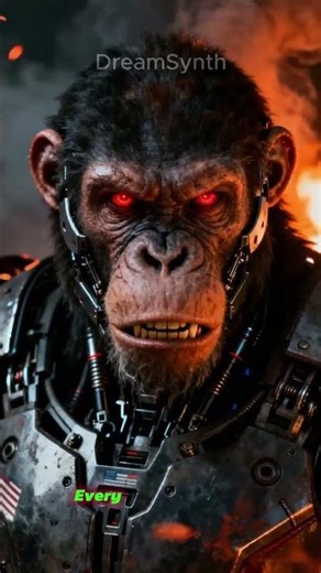 Terminator Chimpanzee vs Giant Wolf Robot | Humanity’s Last Guardian (Shorts)