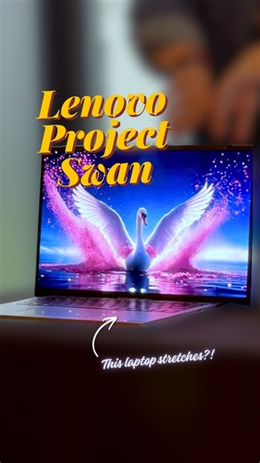 Lenovo’s Rollable Laptop Screen in Action (Project Swan) #shorts #tech