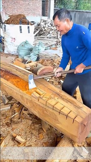 Shaping Wood with an Axe: How Traditional Carpenters Create Forms by Following the Grain