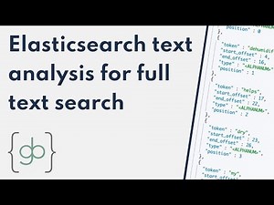 Elasticsearch text analysis and full text search - a quick introduction