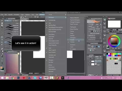 Workspace Layout In Clip Studio Paint