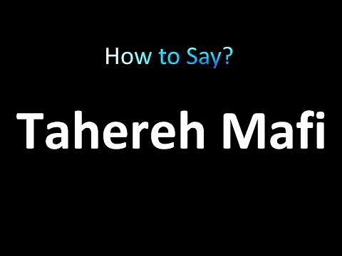 How to Pronounce Tahereh Mafi