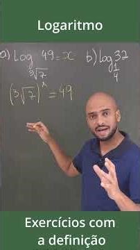 Logarithm exercise with the definition.