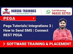 #Pega Tutorials| Integrations 3 | How to Send SMS | Connect REST PEGA | Pega Training +91-9652532753
